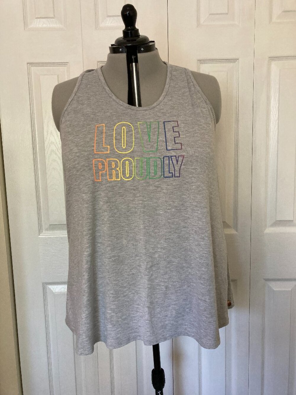 Livi Love Proudly 22/24 Gray Tunic Tank